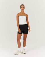 ATHLEISURE TUBE TOP - WHITE