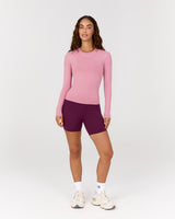 ATHLEISURE LONG SLEEVE TOP - BLOOM