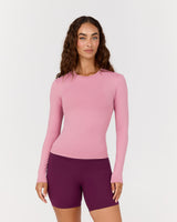 ATHLEISURE LONG SLEEVE TOP - BLOOM