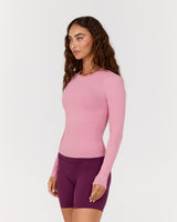 ATHLEISURE LONG SLEEVE TOP - BLOOM