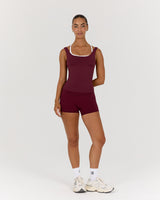 ATHLEISURE TANK - BERRY