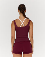 ATHLEISURE TANK - BERRY