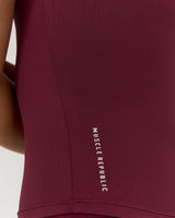 ATHLEISURE TANK - BERRY