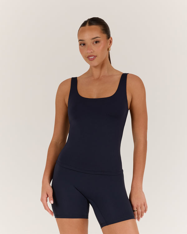 ATHLEISURE TANK - DEEP NAVY