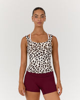 ATHLEISURE TANK - FIERCE LEOPARD