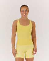 ATHLEISURE TANK - LEMON