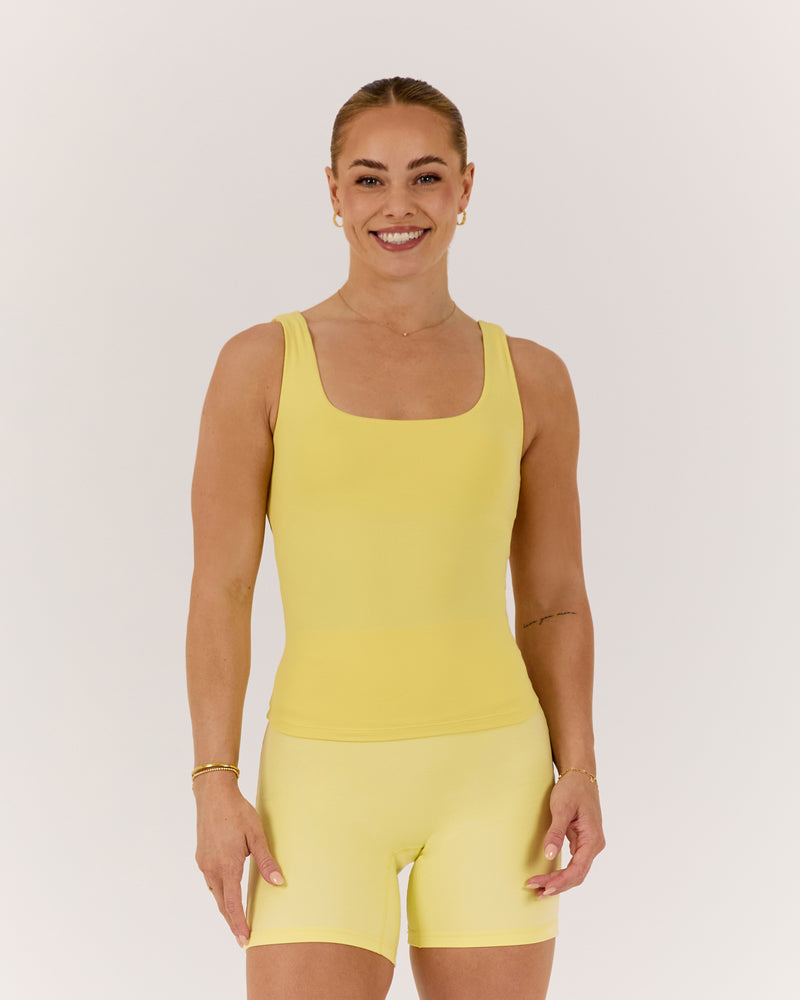 ATHLEISURE TANK - LEMON