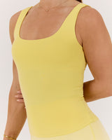 ATHLEISURE TANK - LEMON