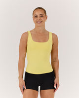 ATHLEISURE TANK - LEMON