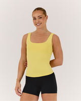 ATHLEISURE TANK - LEMON