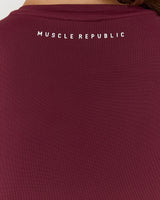ATHLEISURE TOP - BERRY