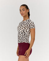 ATHLEISURE TOP - FIERCE LEOPARD