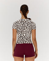 ATHLEISURE TOP - FIERCE LEOPARD