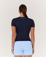 ATHLEISURE V TOP - DEEP NAVY