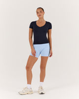 ATHLEISURE V TOP - DEEP NAVY