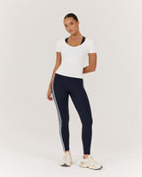 ATHLEISURE V TOP - OFF WHITE