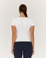 ATHLEISURE V TOP - OFF WHITE
