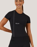 ATHLEISURE TOP - BLACK