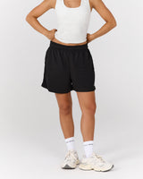 BASKETBALL SHORTS 5" - BLACK
