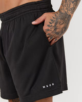 BASKETBALL SHORTS 5" - BLACK
