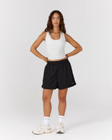 BASKETBALL SHORTS 5" - BLACK