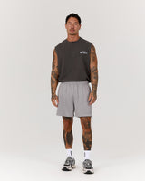 BASKETBALL SHORTS 5" - GUN METAL