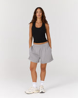 BASKETBALL SHORTS 5" - GUN METAL