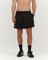 BASKETBALL SHORTS 5" - BLACK REP THE RIBBON