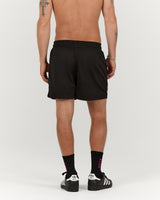 BASKETBALL SHORTS 5" - BLACK REP THE RIBBON