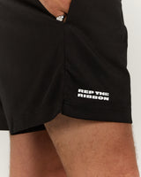 BASKETBALL SHORTS 5" - BLACK REP THE RIBBON