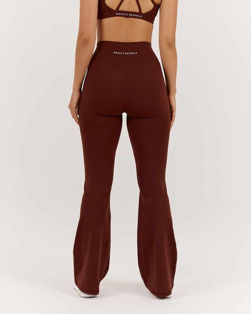 LUXE BELLA FLARES - CHOCOLATE