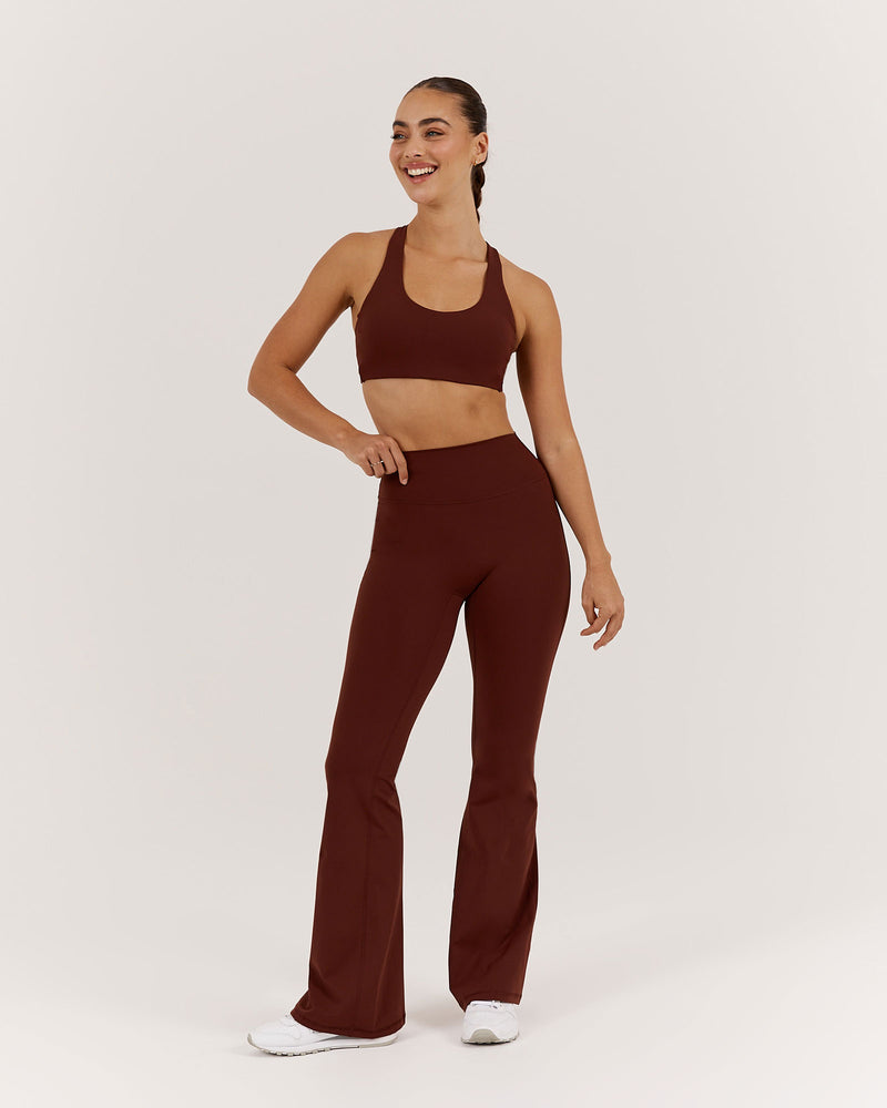 LUXE BELLA FLARES - CHOCOLATE