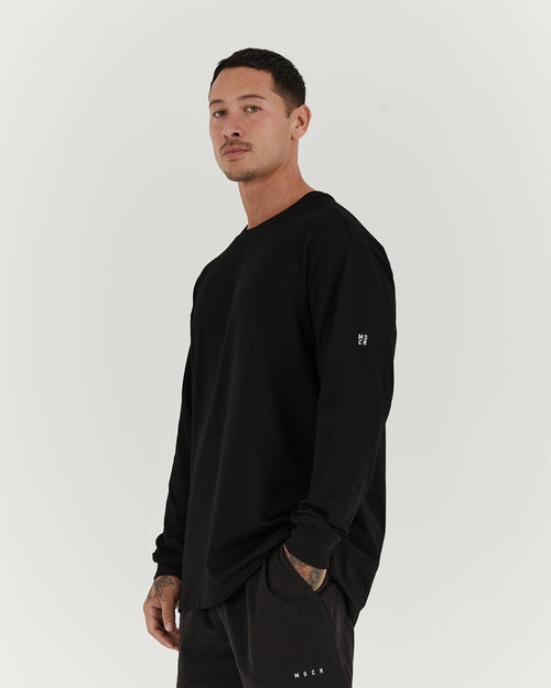 CLASSIC CONQUER LS TEE - BLACK