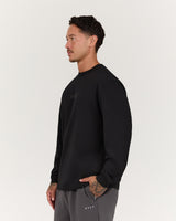CLASSIC LONG SLEEVE TEE - BLACK BLOCKPRINT
