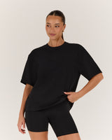 BOXY TEE - BLACK