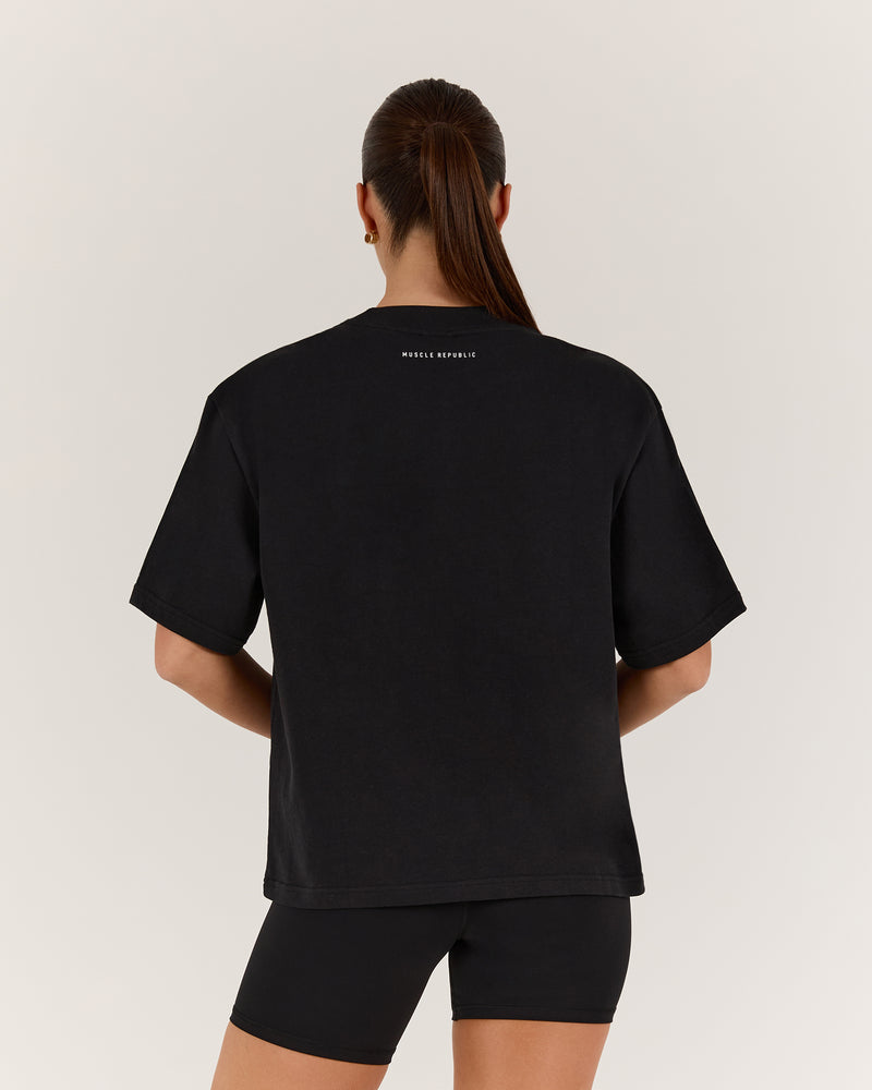 BOXY TEE - BLACK