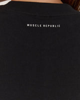BOXY TEE - BLACK