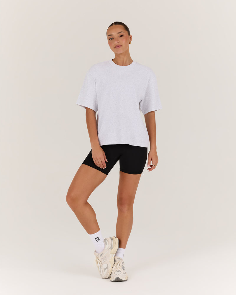 BOXY TEE - SNOW MARLE