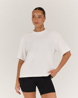 BOXY TEE - OFF WHITE