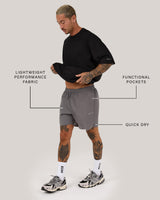 SWIFT SHORTS 6" - LAVA SMOKE