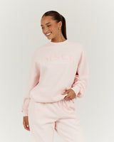 CAMPUS CREW JUMPER - BLUSH