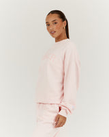 CAMPUS CREW JUMPER - BLUSH