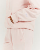 CAMPUS ZIP UP HOODIE - BLUSH