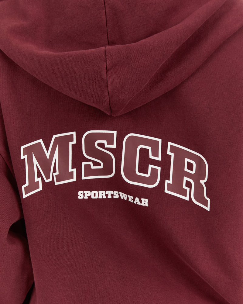 CAMPUS ZIP UP HOODIE - PORT