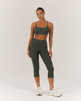 INSPIRE LEGGINGS 3/4 - FERN