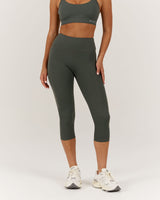 INSPIRE LEGGINGS 3/4 - FERN