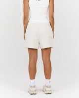 CASUAL TERRY SHORTS - SNOW GREY