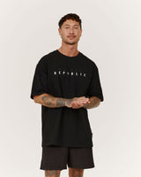 CLASSIC TONAL TEE V2 - BLACK