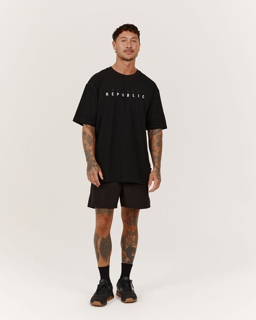 CLASSIC TONAL TEE V2 - BLACK