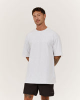 CLASSIC TONAL TEE V2 - SNOW GREY